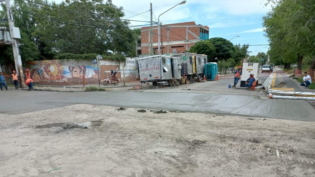 EPAS hizo una obra en la Avenida Olascoaga el año pasado. Fuente: (Facebook)