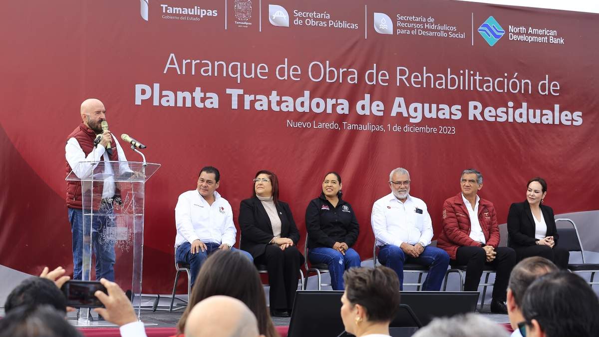 Inicia gobernador rehabilitación de Planta Tratadora de Aguas en Nuevo Laredo
