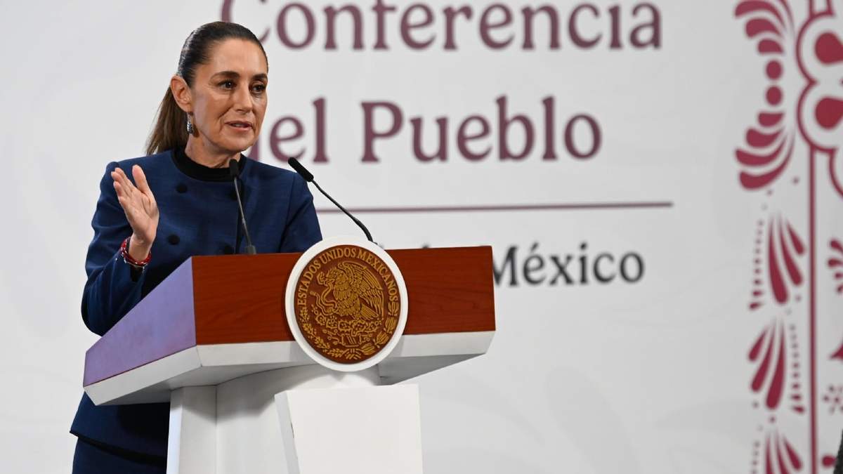 Claudia Sheinbaum en su conferencia mañanera