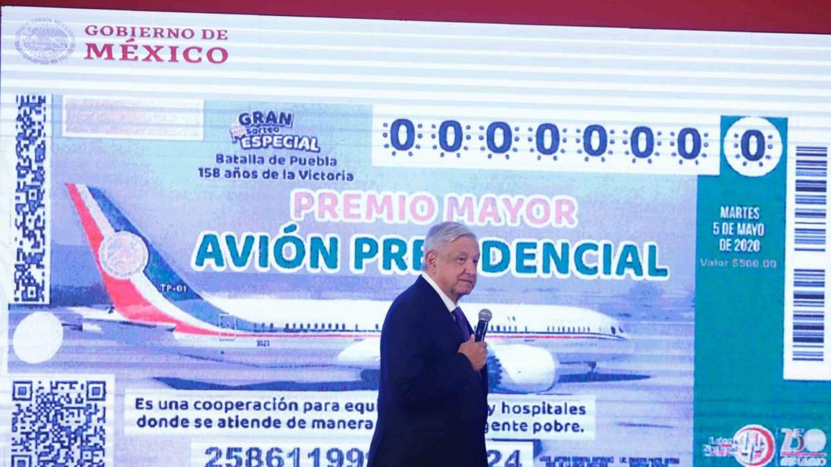 El presidente mexicano anunció la fecha del sorteo. Fuente: (Twitter)