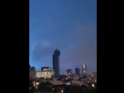 Las “luces de terremoto” se dejan ver en la CDMX durante el sismo