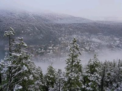 La nieve en la cordillera se hizo presente