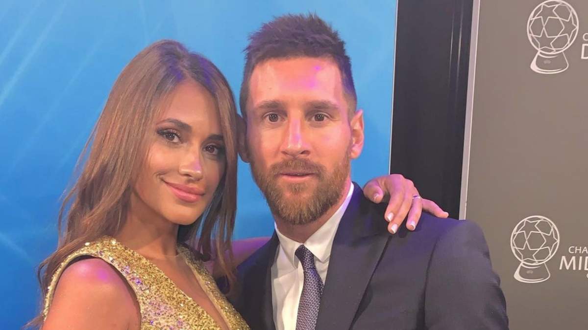 Antonela Roccuzzo y Lio Messi. Fuente: (Instagram)