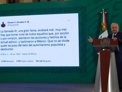AMLO sobre las listas de Claudio X : es parte de la desesperación, los domina el afán autoritario