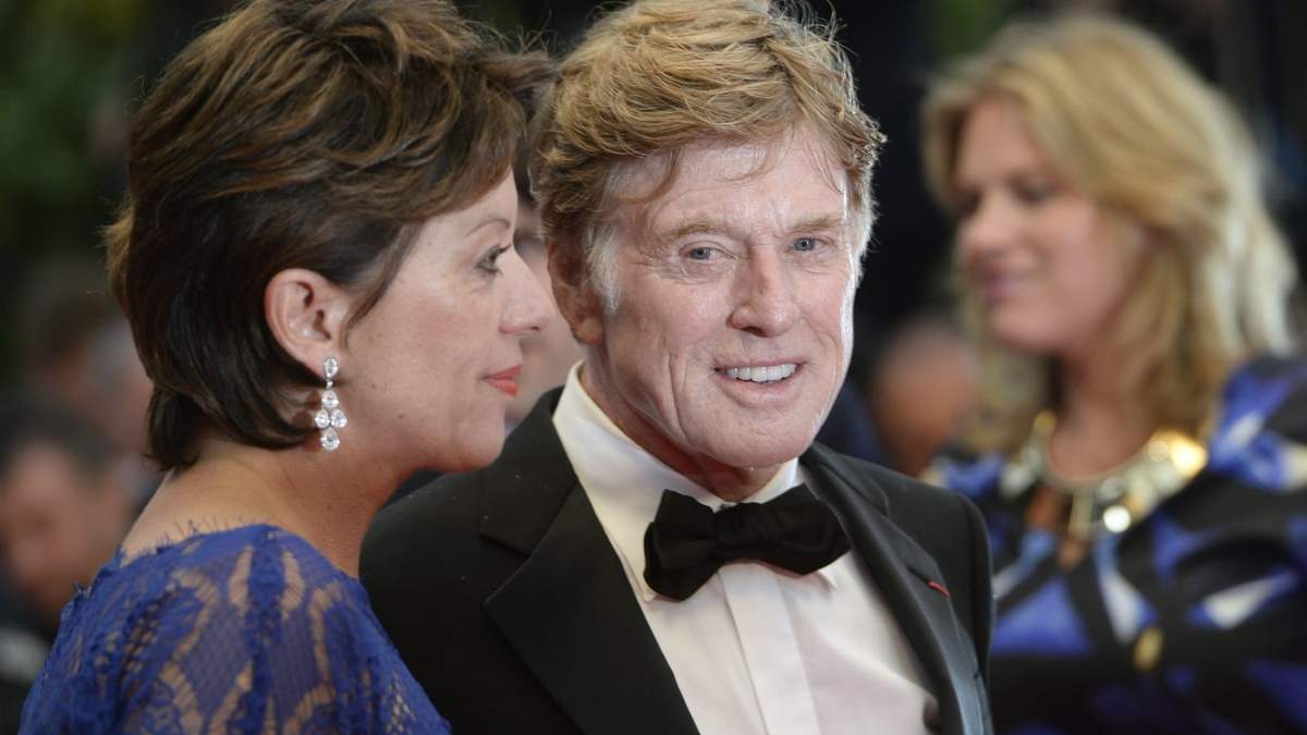 Robert Redford junto a Sibylle Szaggars