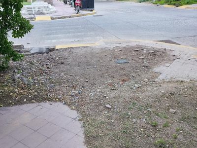Arreglo y desarreglo: así quedó una vereda en Godoy Cruz luego de una reparación