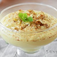 Increíble copa de sambayón y dulce de leche
