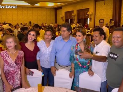 Evelyn Salgado agasaja a 500 periodistas en el marco de la publicación sobre su clan familiar