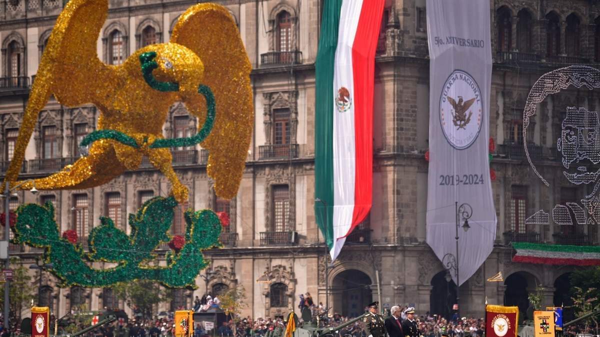 Presencia de la Guardia Nacional en el desfile del 16 de septiembre