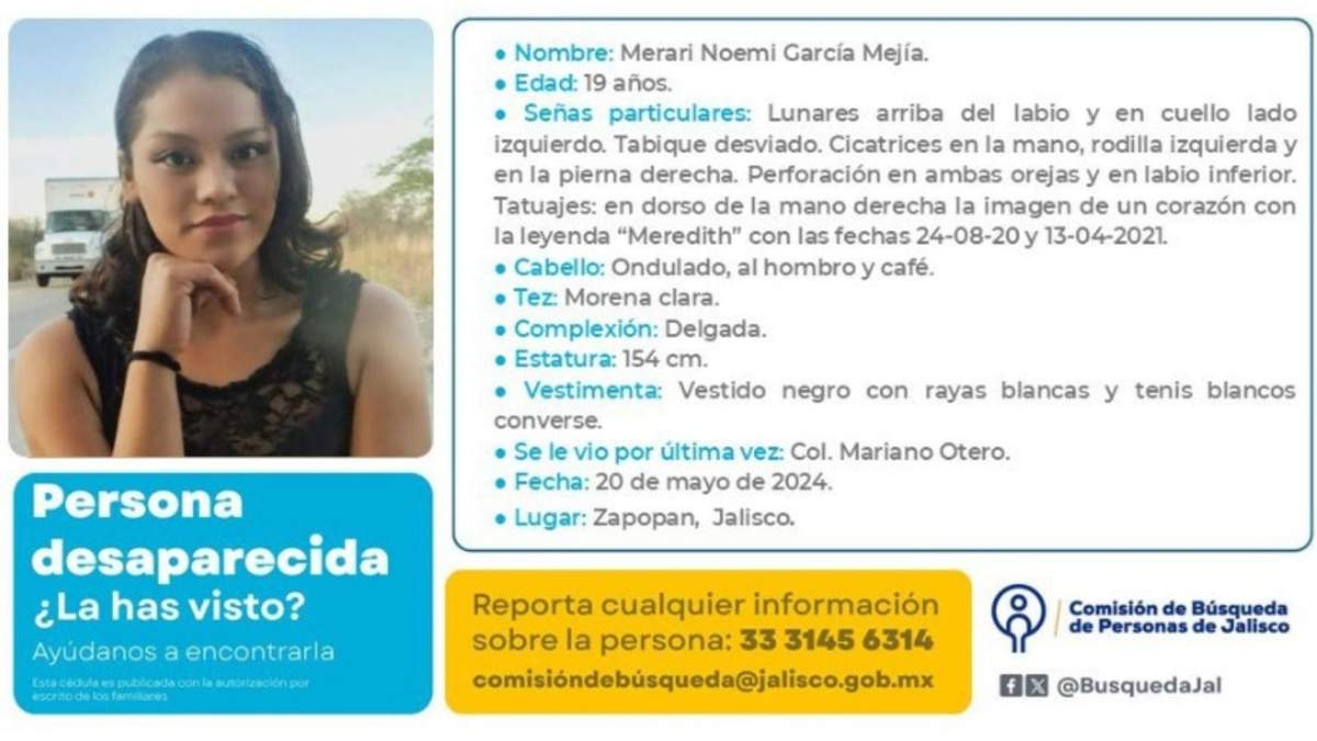 Merari Noemí desapareció tras aceptar una oferta de trabajo; su familia identificó sus pertenencias en el rancho Izaguirre.