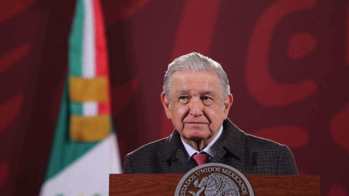 El presidente durante la conferencia matutina