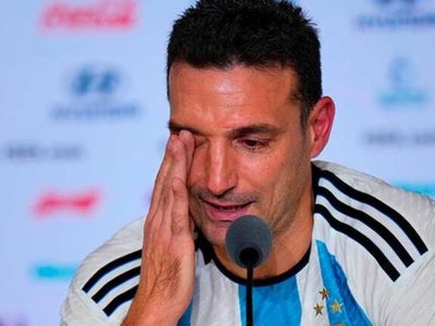 Hasta las lágrimas: la emoción de Lionel Scaloni al ver a un periodista llorar en la conferencia