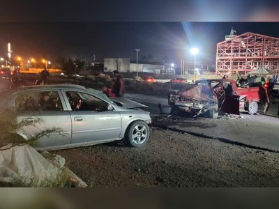 Grave choque frontal en el Parque Industrial dejó seis heridos y un conductor alcoholizado