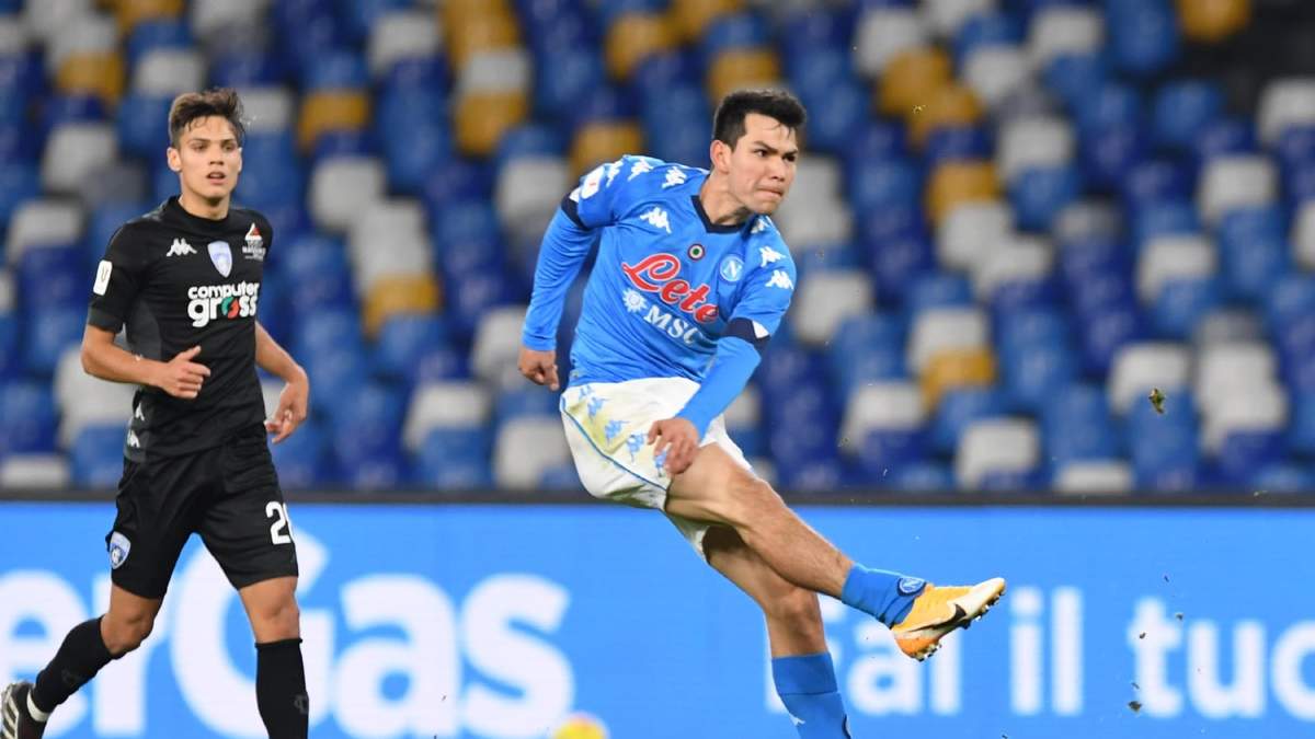 Lozano en plan grande con el Napoli