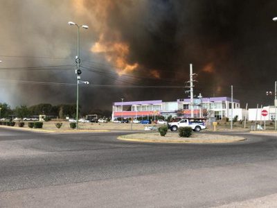 Por los incendios en San Luis, evacuaron un Hospital Materno Infantil