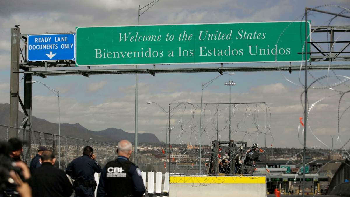 La frontera de Estados Unidos y México. Fuente: (Twitter)