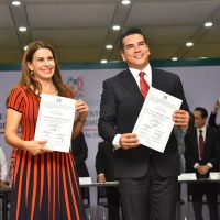 Alejandro Moreno rinde protesta como presidente del PRI