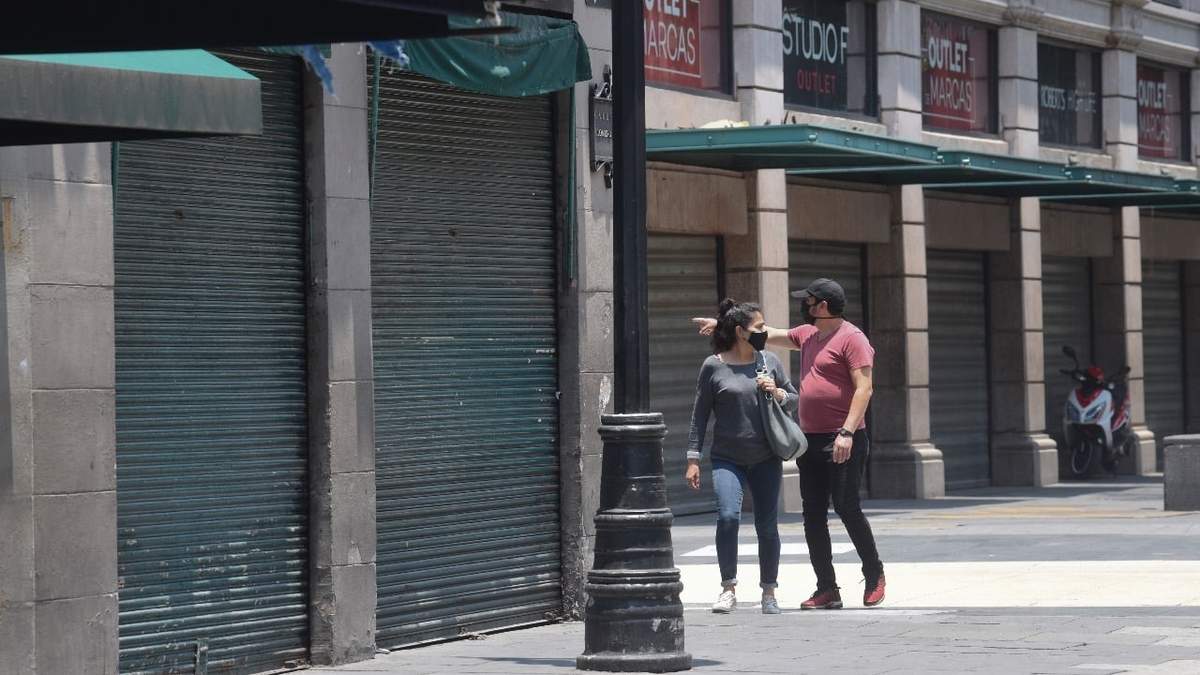 Comercios cerrados en la Ciudad de México