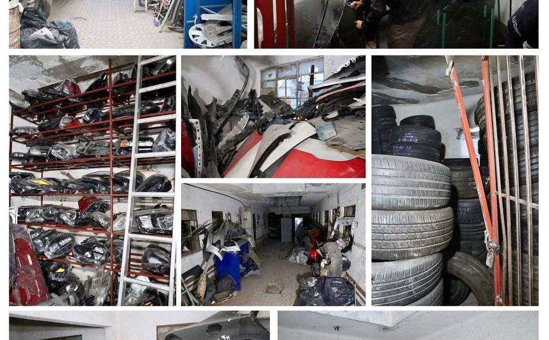 Autopartes robadas