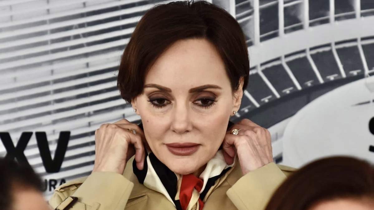 La senadora Lilly Téllez