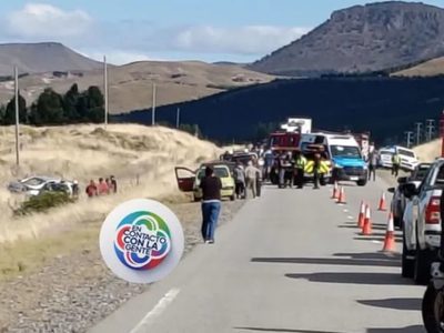 Once heridos por un choque multiple en la Ruta 40 cerca de Junín de los Andes