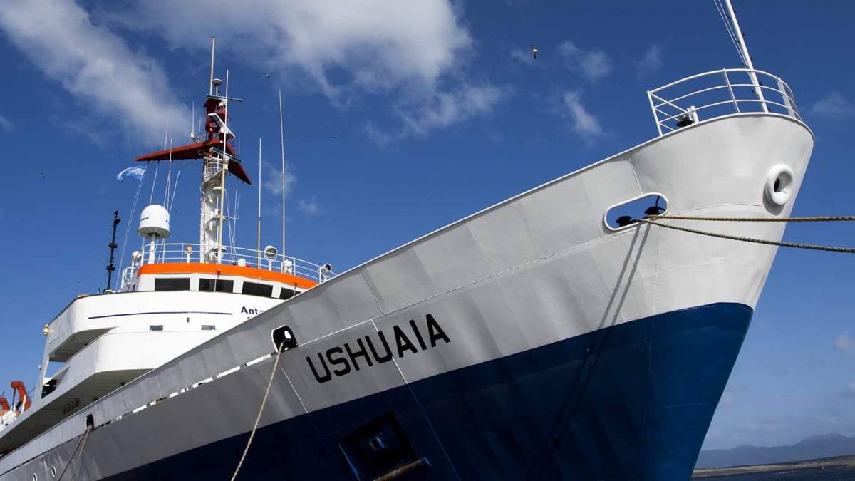 Buque "MV Ushuaia".Fuente: (Twitter)