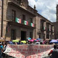 La CNTE marcha en Morelia para exigir el pago de adeudos y una 'auditoría directa” al gobernador