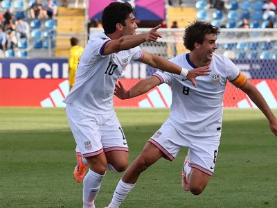 Benja Cremaschi anotó dos en la goleada de Estados Unidos a Italia
