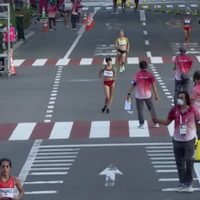 Alegna González finalizó en quinto lugar en la marcha de 20 kilómetros femenil
