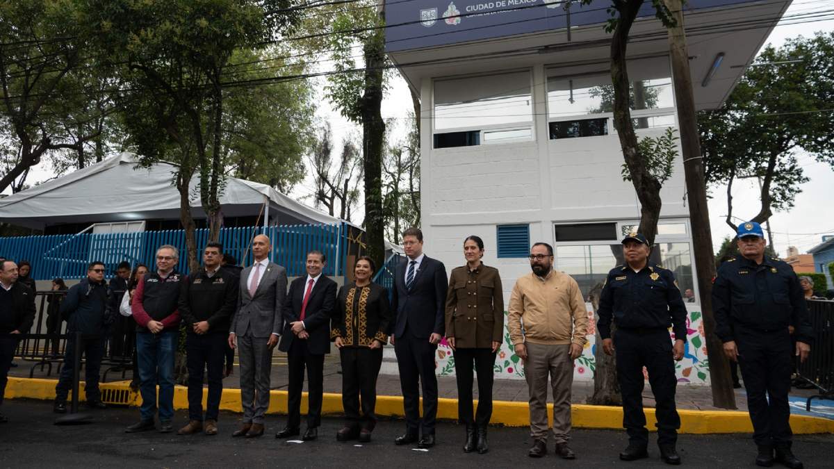 Inauguración del módulo en Coyoacán