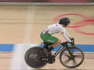 La ciclista mexicana Daniela Gaxiola quedó fuera de las medallas