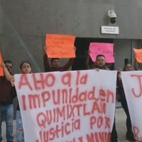 Pobladores de Quimixtlán exigen justicia en la CDMX; culpan a caciques de doble asesinato