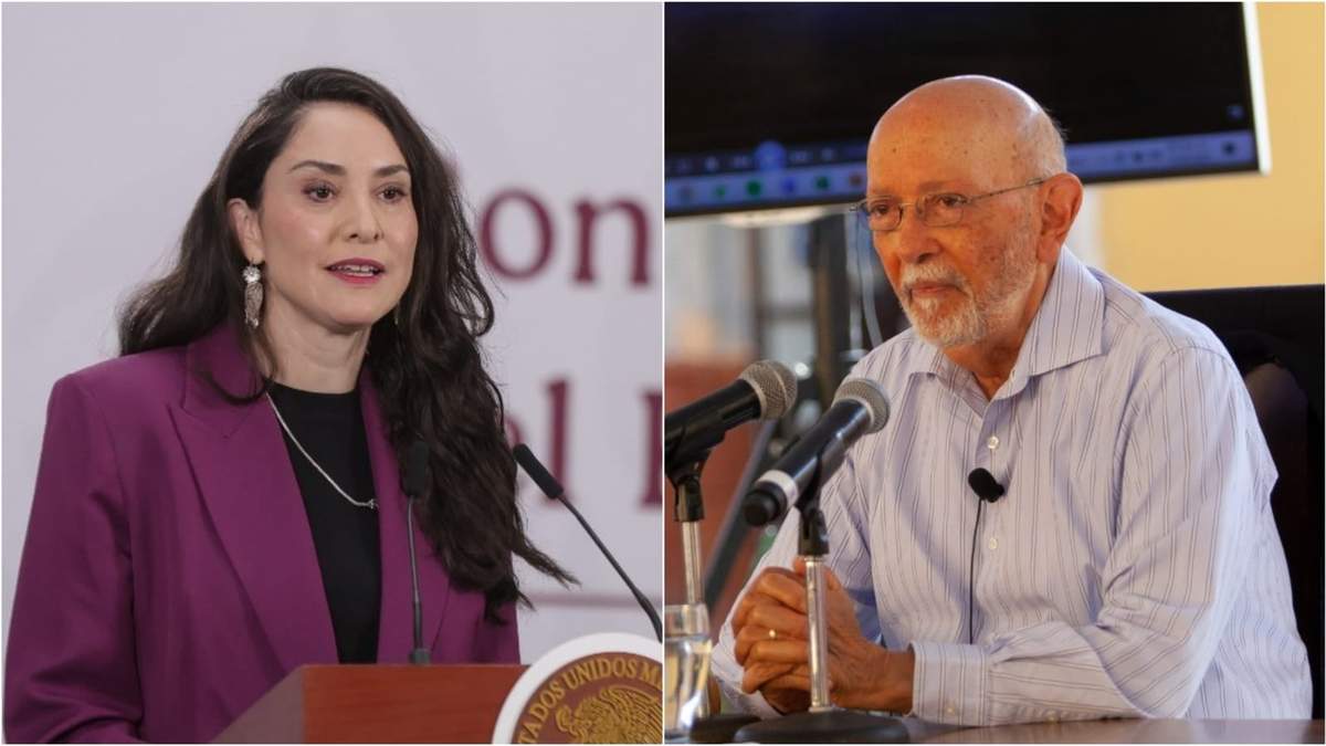 La secretaria de Cultura, Claudia Curiel de Icaza, y el arqueólogo Eduardo Matos Moctezuma