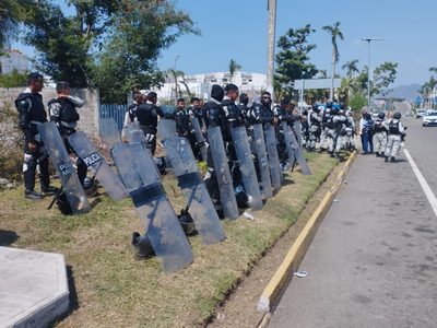 Policías blindan Acapulco ante el Abierto Mexicano de Tenis