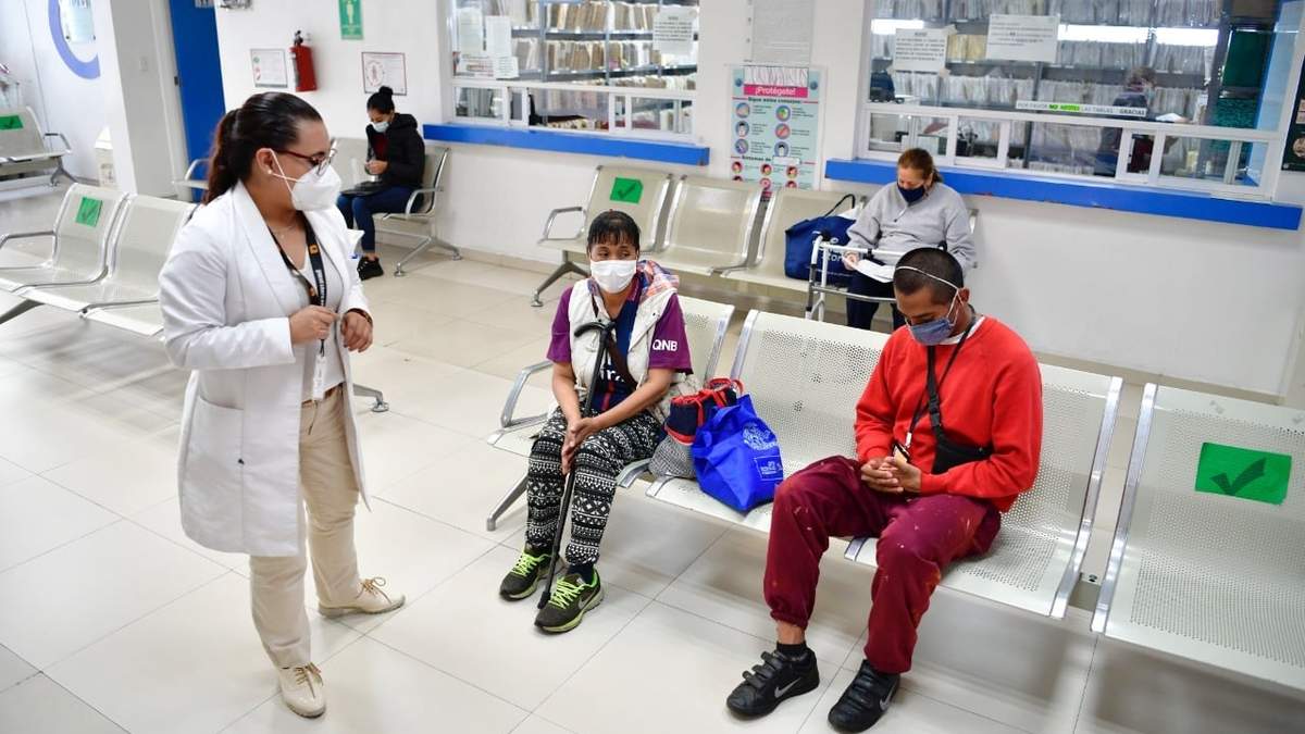 Pacientes en un hospital