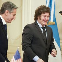 Javier Milei se reúne con el secretario de Estado norteamericano, Antony Blinken