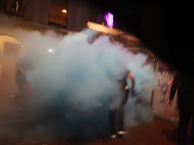 Policías recibieron con gas pimienta a manifestantes en marcha del 8M en Yucatán (Videos)