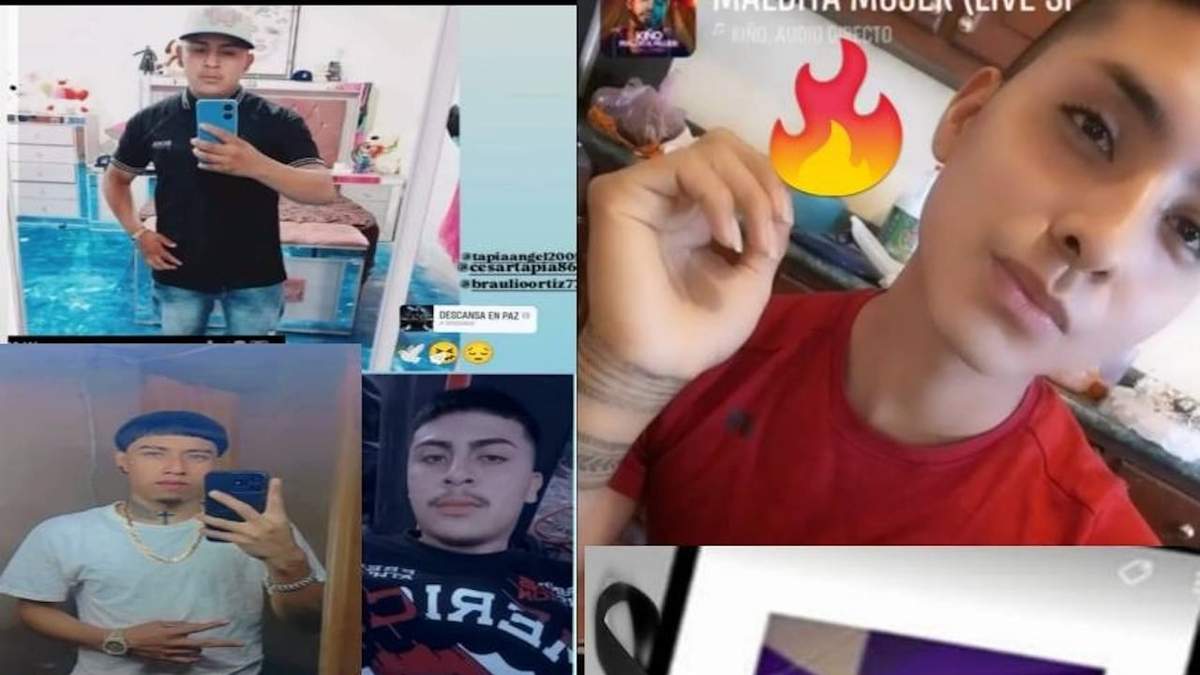 Víctimas de la masacre, de acuerdo con imágenes que circularon en redes sociales