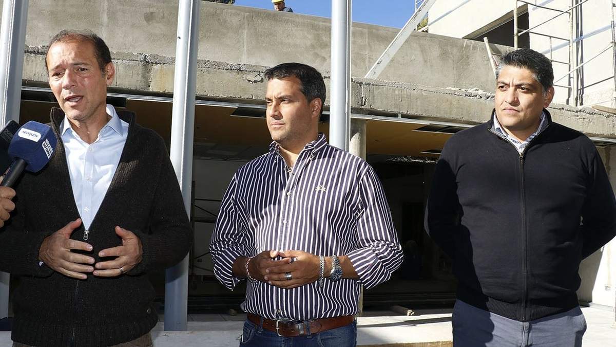 El gobernador neuquino supervisó la obra de la delegación del ISSN en Zapala