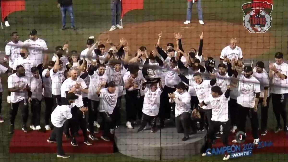 Los Toros de Tijuana, campeones de la Zona Norte de la Liga Mexicana de Beisbol (LMB)
