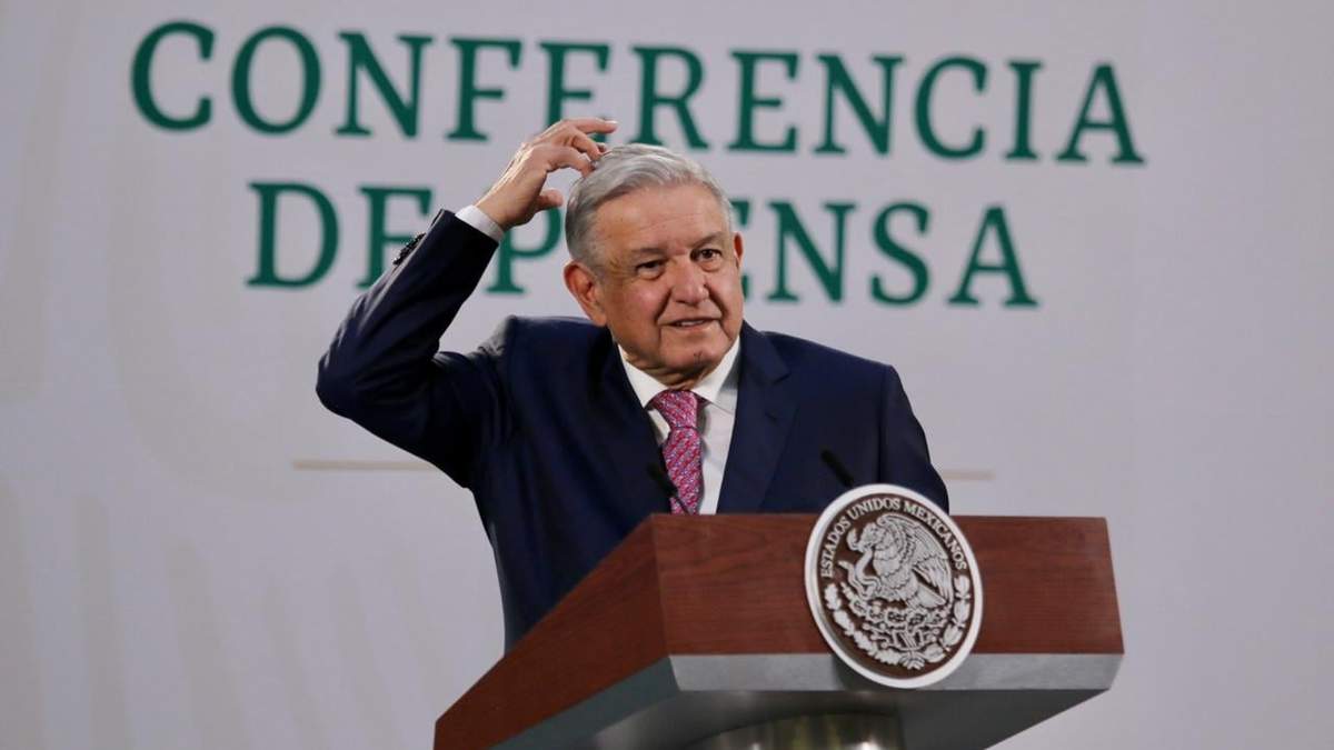 El presidente López Obrador en Palacio Nacional