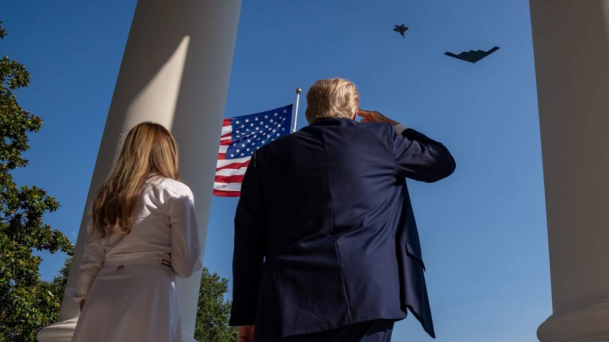 El presidente Donald Trump y su esposa Melania
