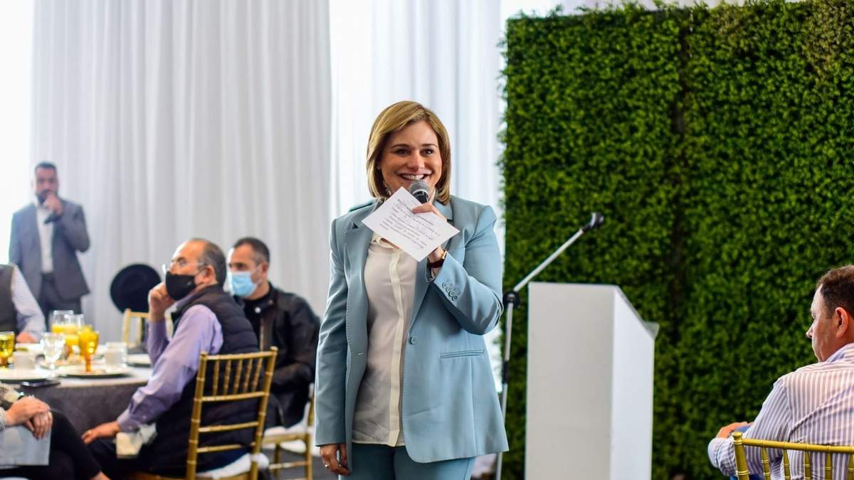 La candidata del PAN a la gubernatura de Chihuahua, María Eugenia Campos Galván