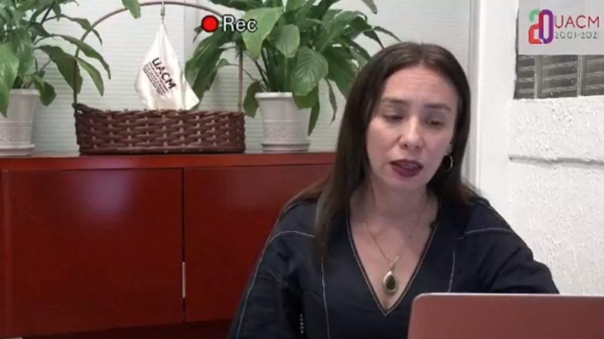 La rectora de la UACM, Tania Hogla Rodríguez Mora