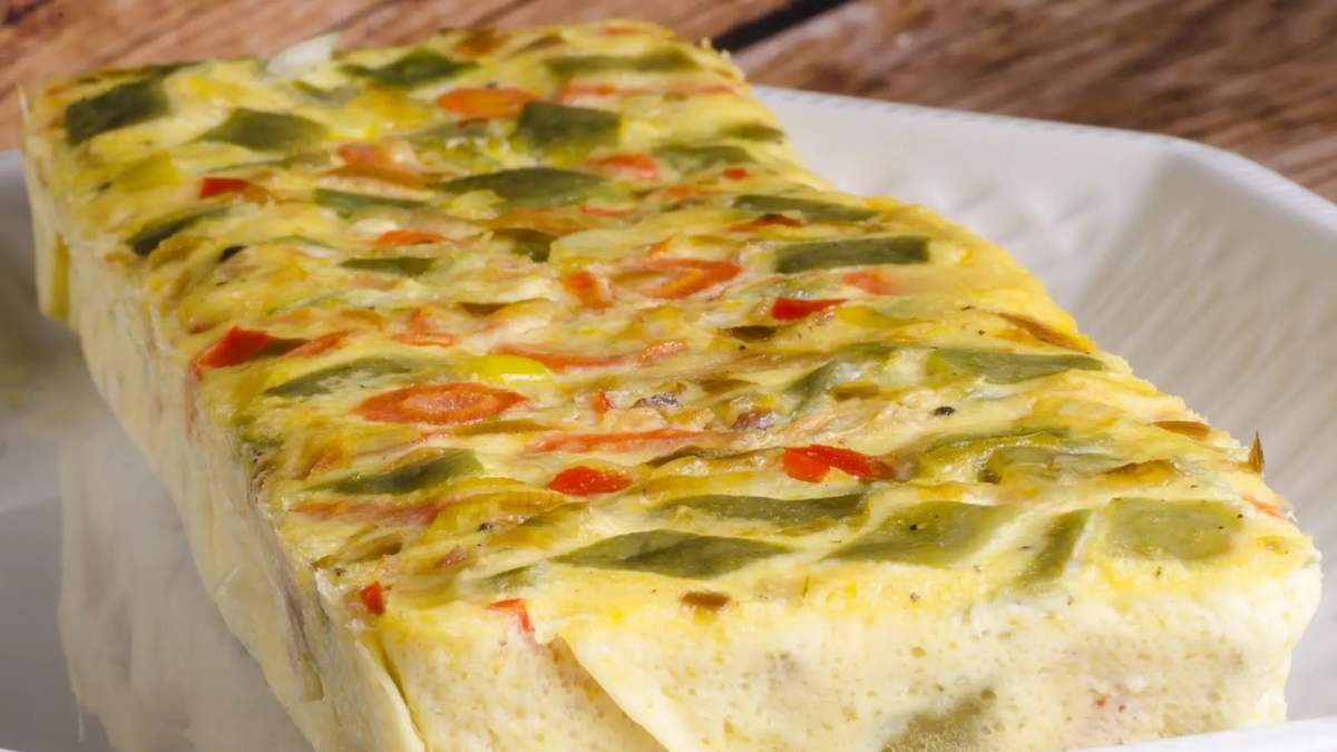 Budín de verduras. Fuente: (Instagram)