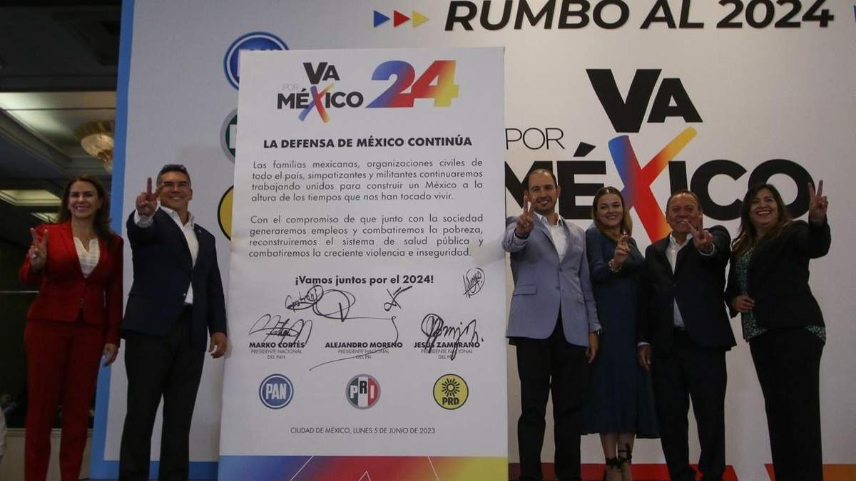"Alito" Moreno, Marko Cortés y Jesús Zambrano ratificaron su alianza rumbo a 2024