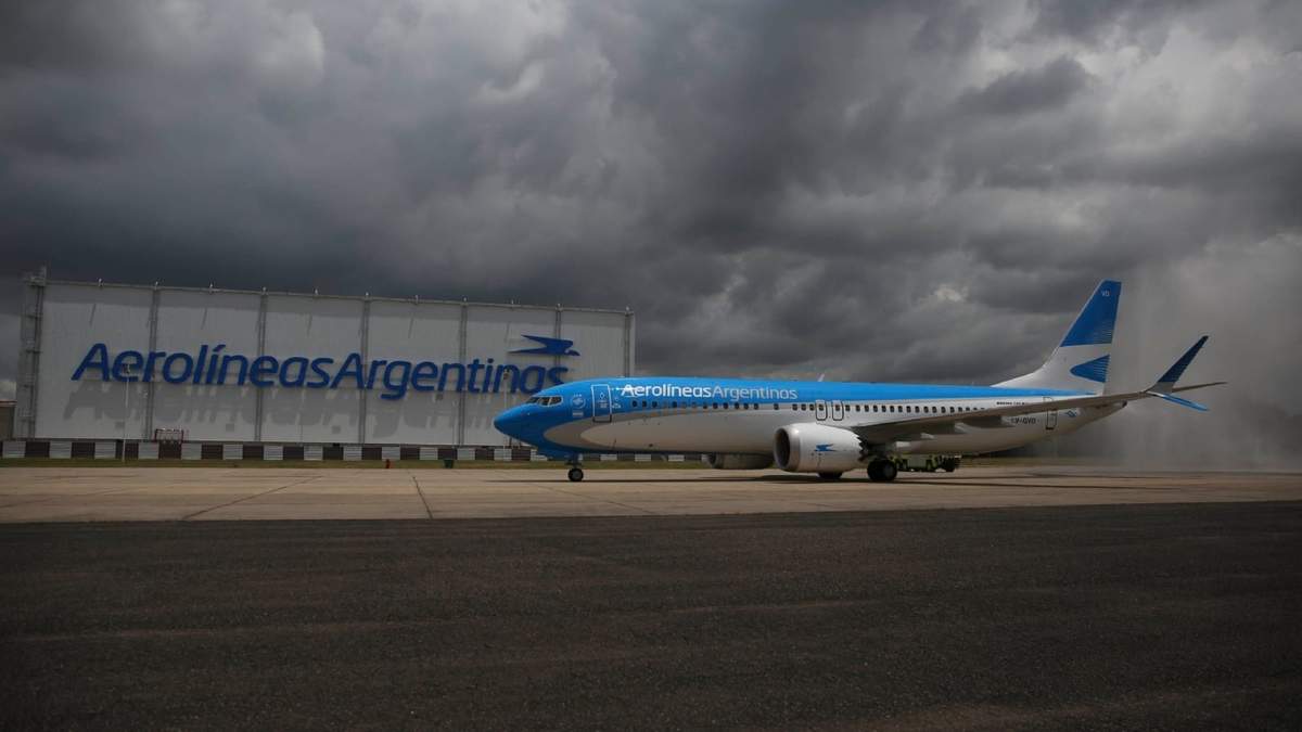 Aerolíneas Argentinas. Fuente: (Twitter)