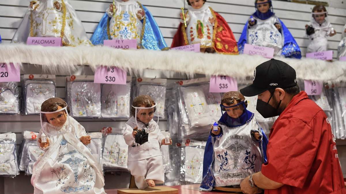 Niños Dios con temáticas de la pandemia