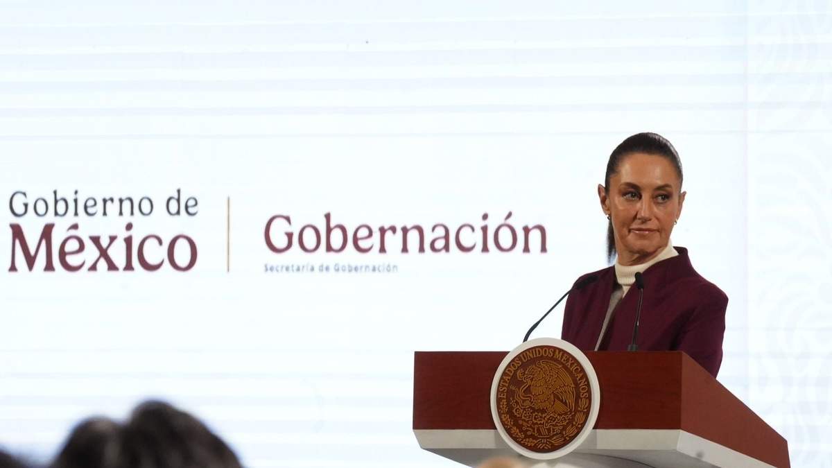 La presidenta Claudia Sheinbaum en su conferencia del martes