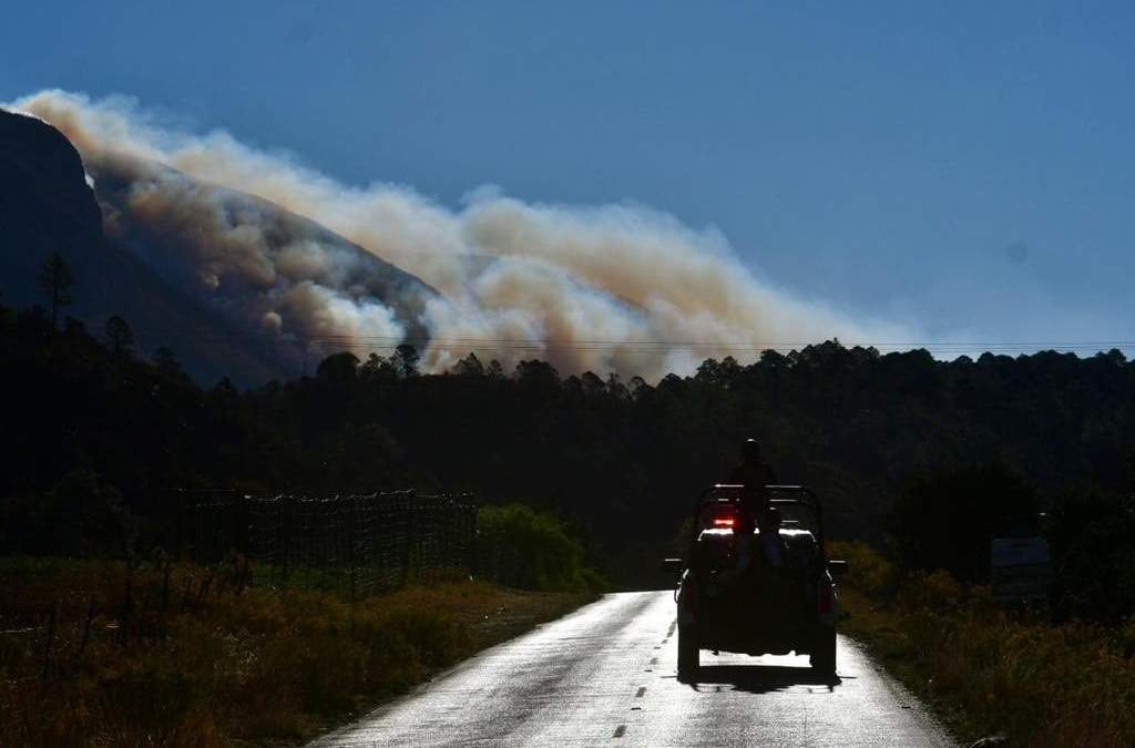 Incendio en Arteaga